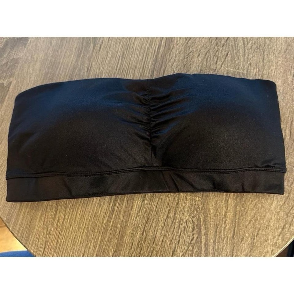 Self Expressions by Maidenform Black Tube Strapless Bra Large